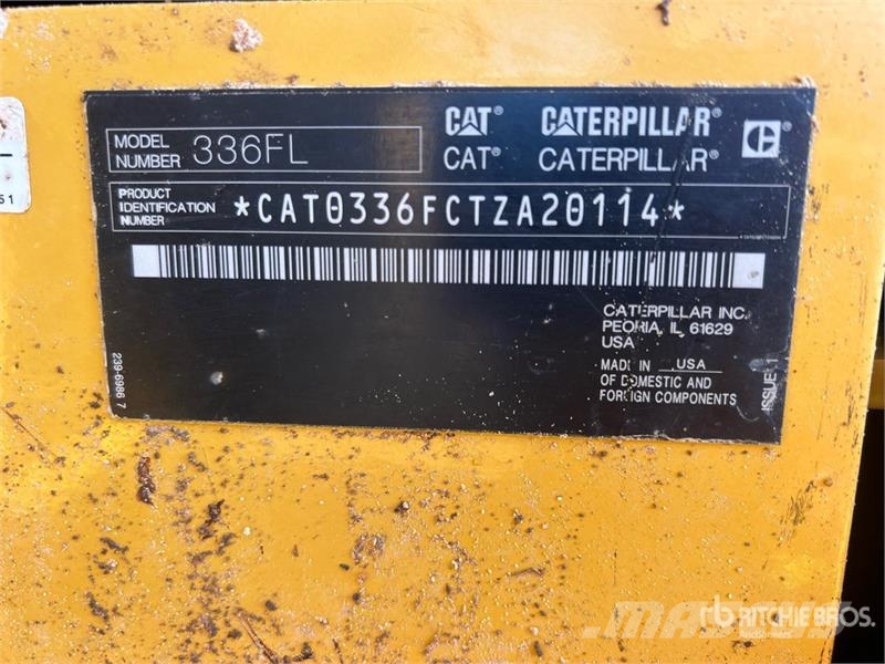 CAT 336FL Tracked Excavator Pásová rýpadla