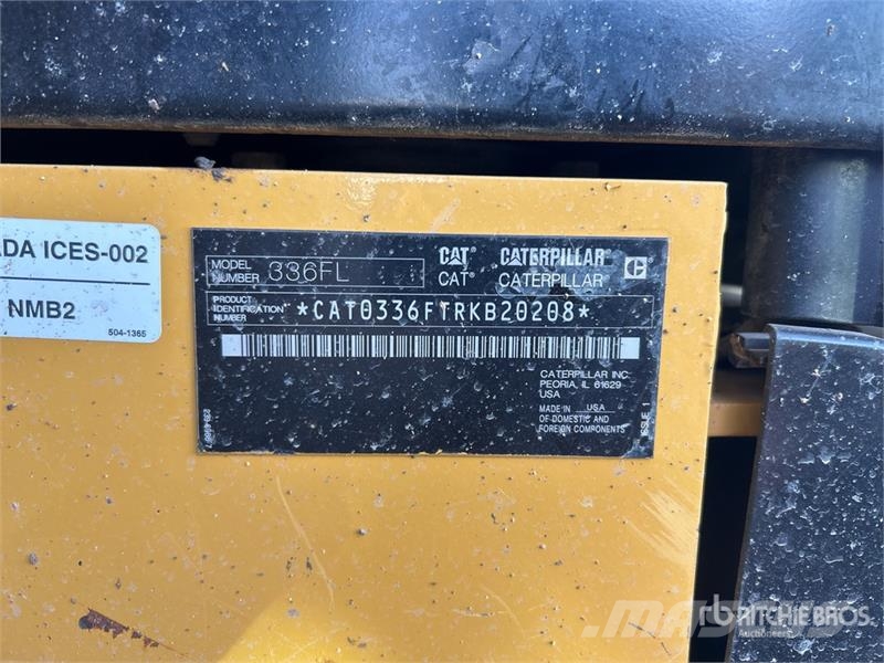 CAT 336FL Tracked Excavator Pásová rýpadla