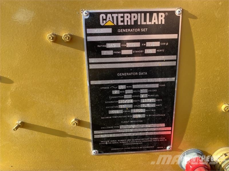 CAT 3412 455 kW Skid-Mounted Generator Set Diesel Generators