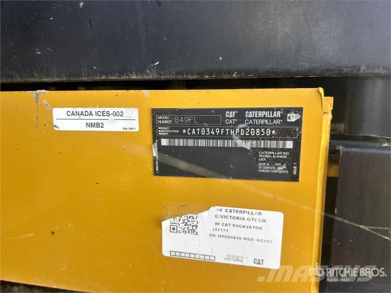CAT 349FL Tracked Excavator Гусеничные экскаваторы
