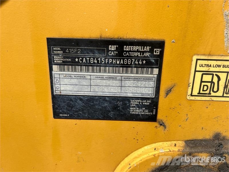 CAT 415F2 4x4 Backhoe Loader لوادر ذات جرافات عكسية