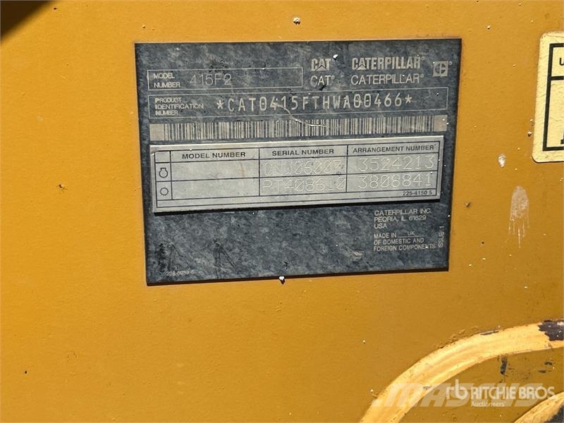 CAT 415F2 4x4 Backhoe Loader لوادر ذات جرافات عكسية