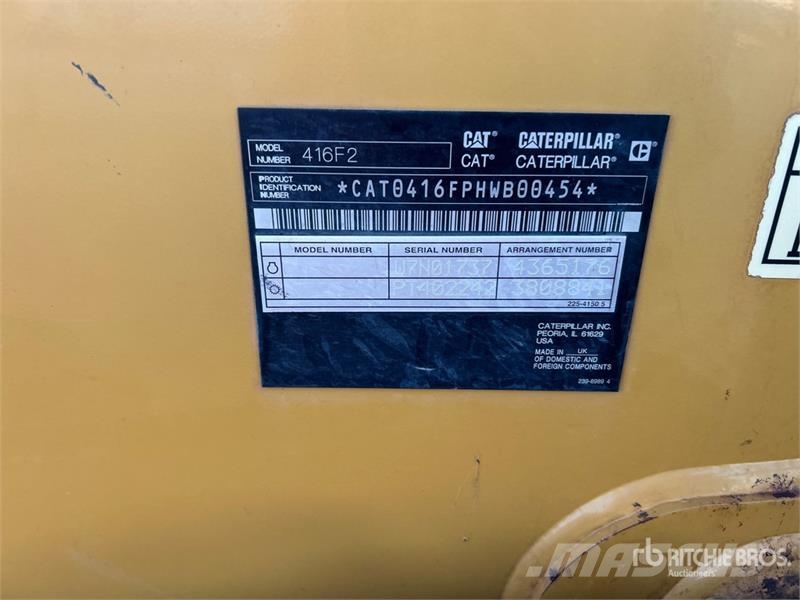 CAT 416F2 لوادر ذات جرافات عكسية