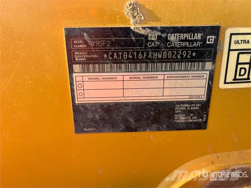 CAT 416F2 لوادر ذات جرافات عكسية