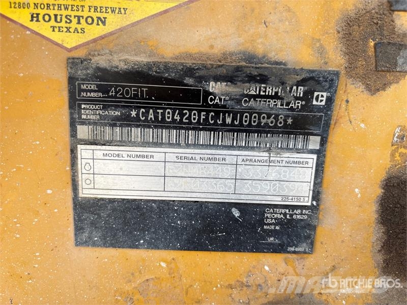 CAT 420F IT 4x4 Backhoe Loader Backhoe