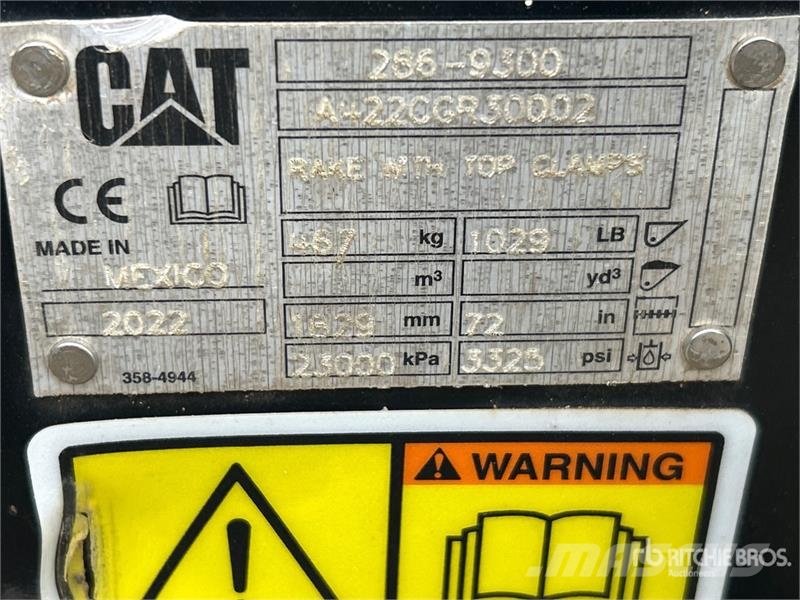 CAT 72 in Root Grapple Otros componentes