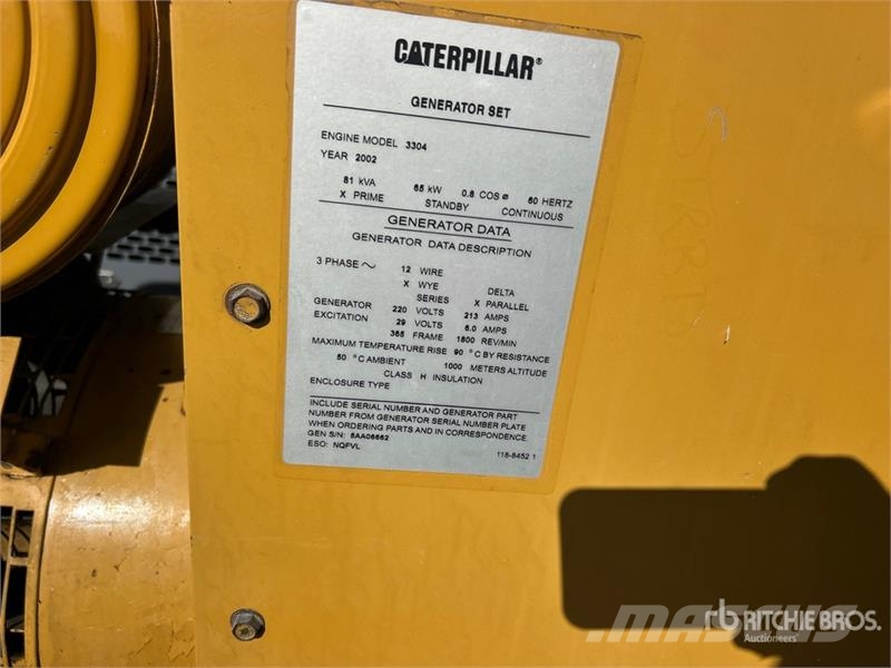 CAT 81 kVA Skid-Mounted Generator Set Diesel Generators