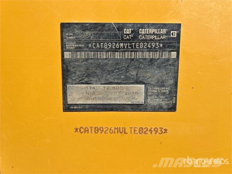 CAT 926M Wheel Loader Kolesni nakladalci