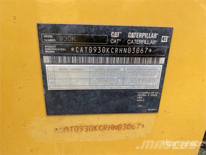 CAT 930K Kolesni nakladalci