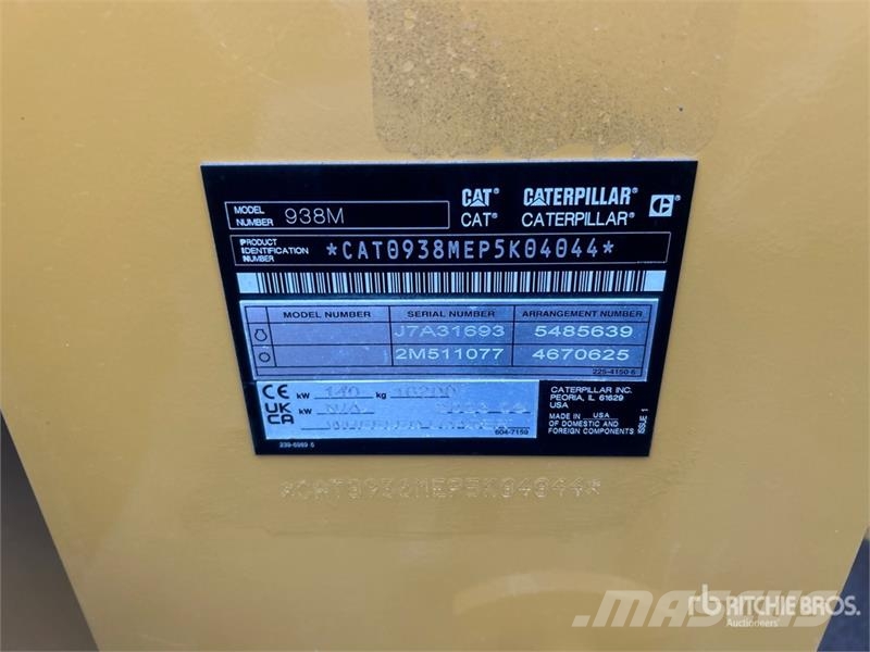 CAT 938M Kolesni nakladalci