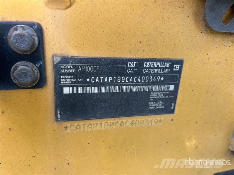 CAT AP1000F Wheel Asphalt Paver Asfaltadoras