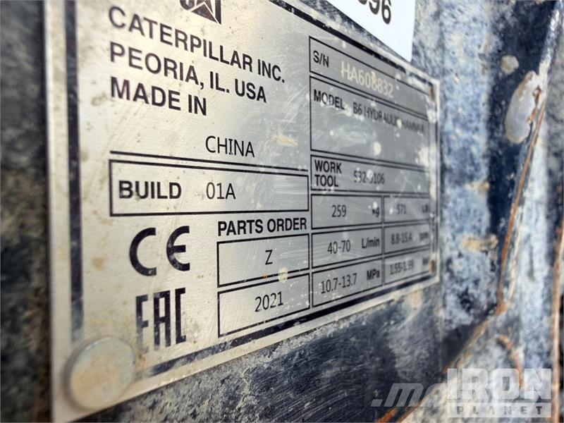 CAT B6 16 in Hydraulic Breaker - Fits Cat B6 hydraulic Martillos hidráulicos