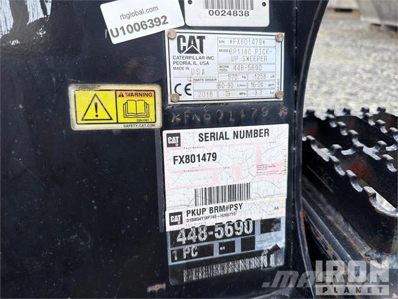 CAT BP118C 72 in Skid Steer Sweeper Metle