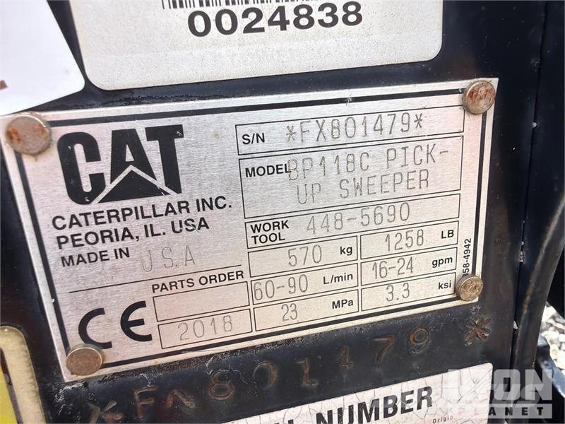 CAT BP118C 72 in Skid Steer Sweeper Metle