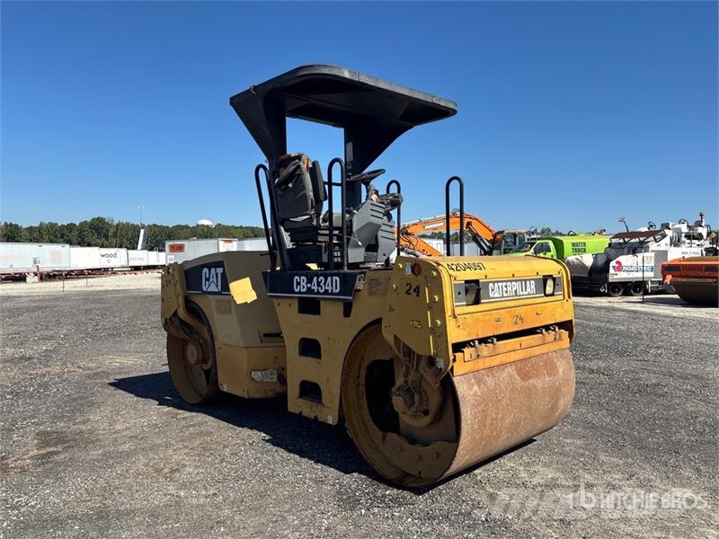 CAT CB434D Double Drum Roller مداحل ثنائية الاسطوانة