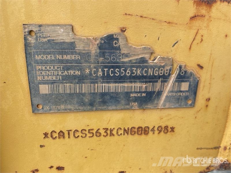 CAT CS563E Smooth Drum Compactor Enojni valjarji