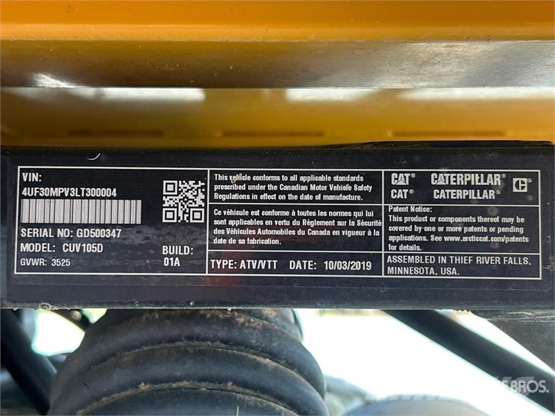 CAT CUV105D 4x4 Utility Vehicle Pomoćne mašine
