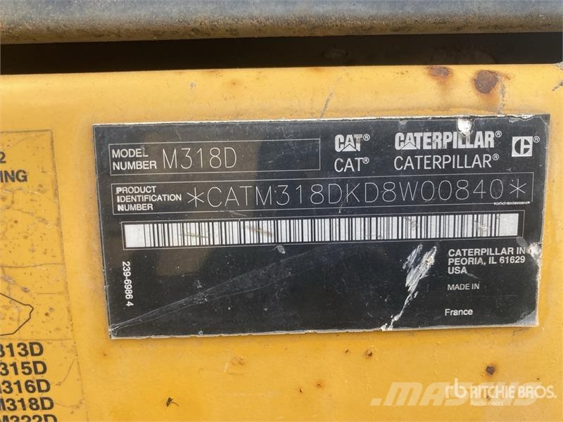 CAT M318D Gravemaskiner på hjul