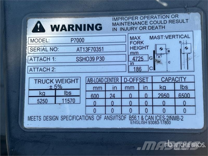 CAT P7000 شاحنات ذات رافعات شوكية - أخرى