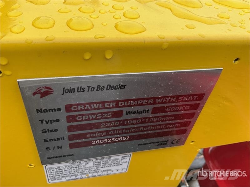 CD25,CDW25 Mini Crawler Dumper (Unused) Minitractor de teren