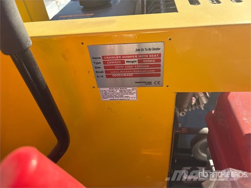  CD25,CDW25 Mini Crawler Dumper (Unused) Mini dumpere