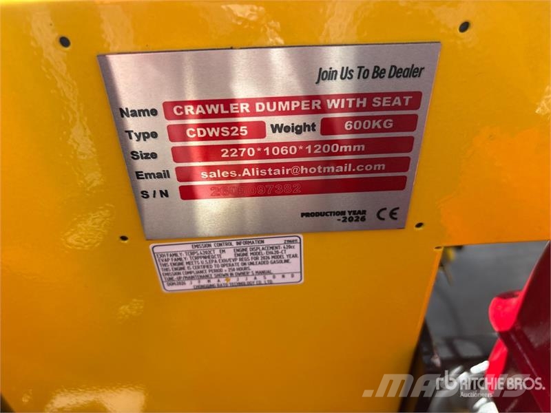  CD25,CDW25 Mini Crawler Dumper (Unused) Minidumper