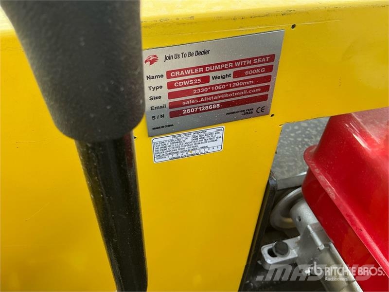 CD25,CDW25 Mini Crawler Dumper (Unused) Dumpers de obras