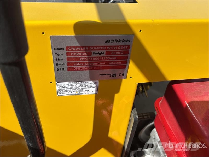  CD25,CDW25 Mini Crawler Dumper (Unused) Mezei dömperek