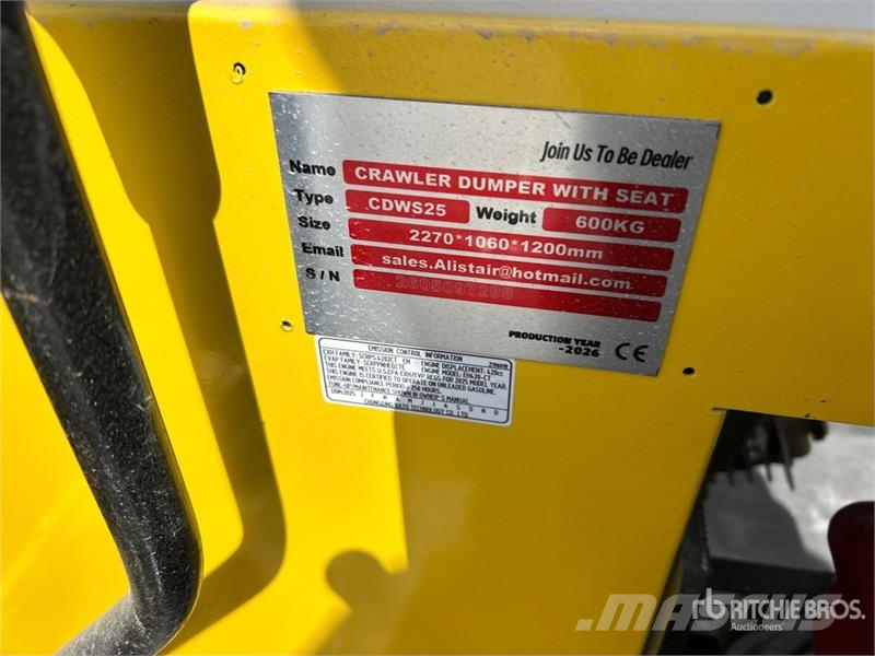 CD25,CDW25 Mini Crawler Dumper (Unused) Странични самосвали