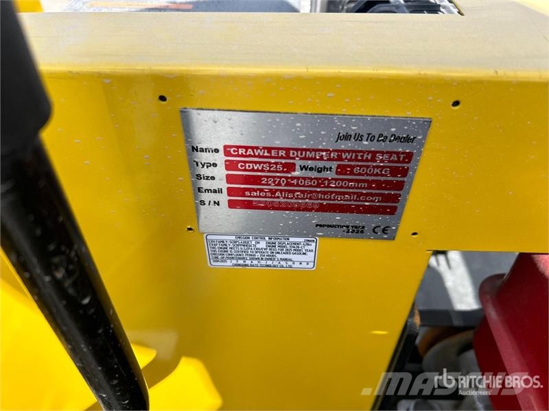 CD25,CDW25 Mini Crawler Dumper (Unused) Странични самосвали