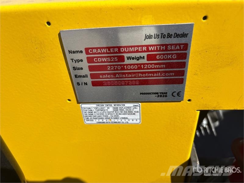 CD25,CDW25 Mini Crawler Dumper (Unused) Dúmpers de obra