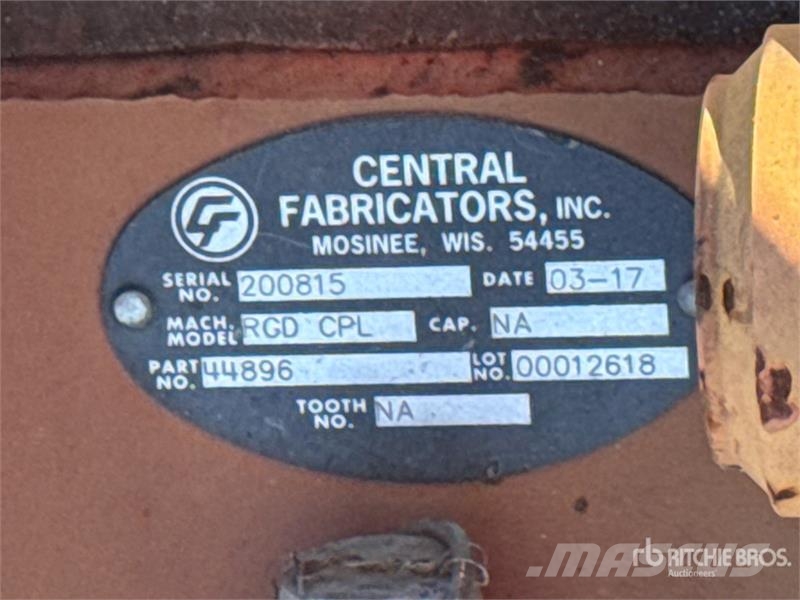 Central Fabricators 9 in Quick Coupler Ātrie savienotāji