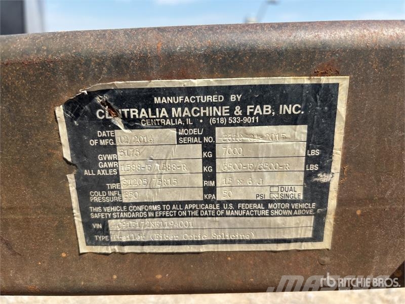 Centralia 11 ft T/A Enclosed Trailer Furgons