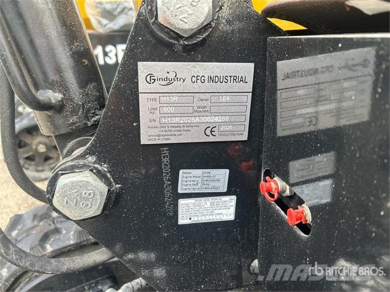 CFG H13R Mini Excavator (Unused) Мини-экскаваторы