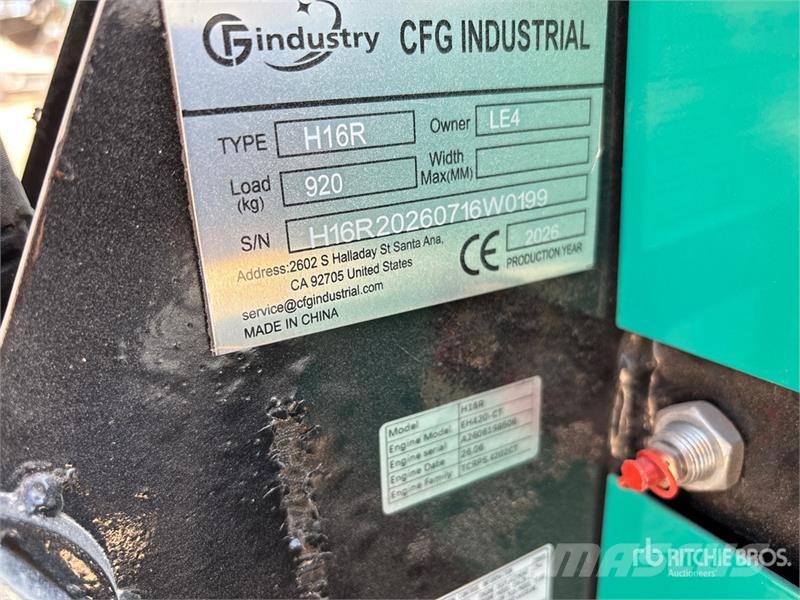 CFG H16R Mini Excavator (Unused) Mini bagri <7t