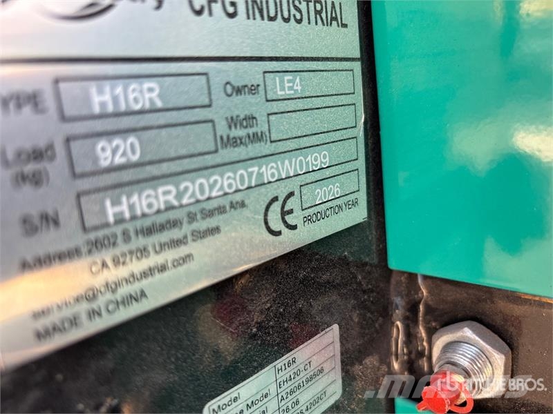 CFG H16R Mini Excavator (Unused) Mini bagri <7t