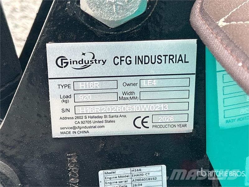CFG H16R Mini Excavator (Unused) Miniekskavaatorid < 7 t