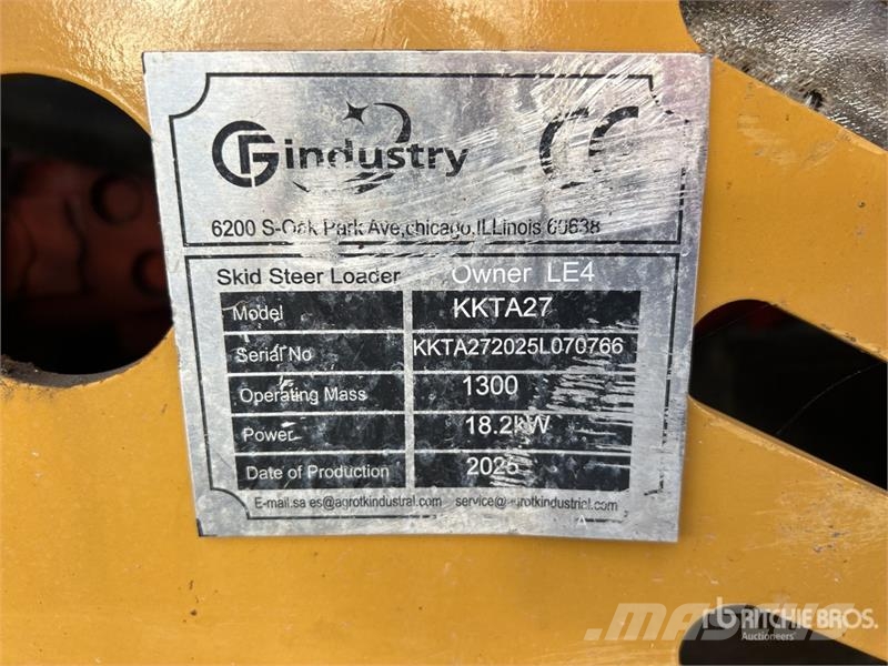 CFG Industrial KKTA27 Mini Compact Track Loader Mini incarcator