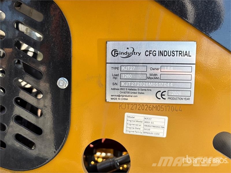 CFG KJT27 Mini Compact Track Loader (Unused) Mini incarcator