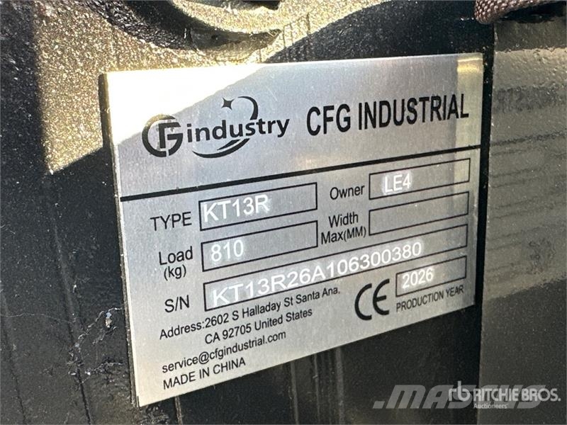 CFG KT13R Mini Excavator (Unused) Mini kotrók < 7t