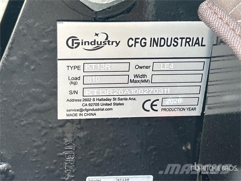 CFG KT13R Mini Excavator (Unused) حفارات صغيرة أقل من 7 طن (حفارات صغيرة)