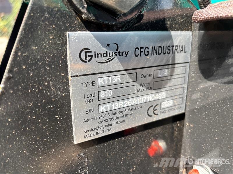 CFG KT13R Mini Excavator (Unused) Mini kotrók < 7t