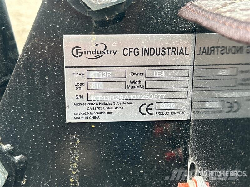 CFG KT13R Mini Excavator (Unused) حفارات صغيرة أقل من 7 طن (حفارات صغيرة)