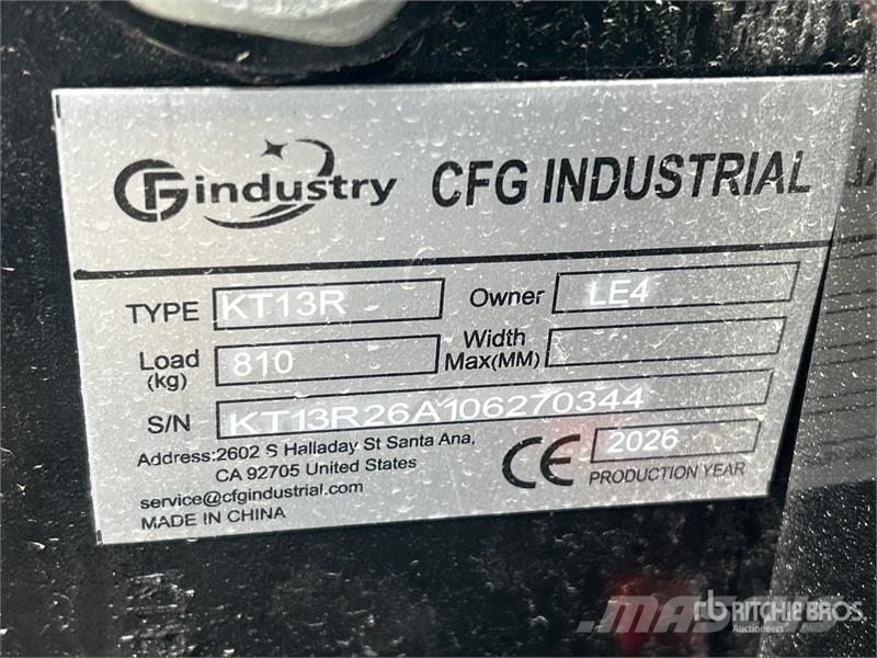 CFG KT13R Mini Excavator (Unused) Mini rýpadla < 7t