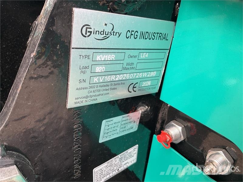 CFG KV16R Mini Excavator (Unused) حفارات صغيرة أقل من 7 طن (حفارات صغيرة)