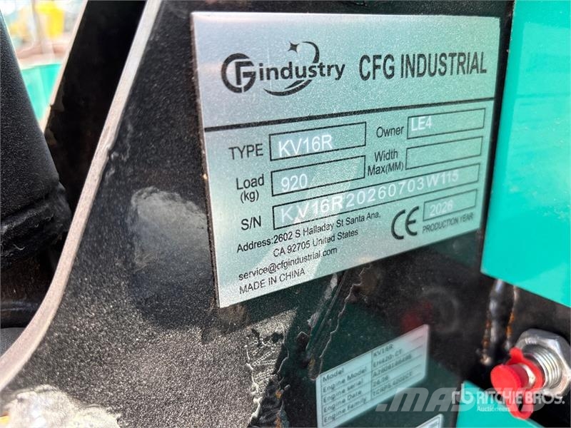 CFG KV16R Mini Excavator (Unused) Mini bagri <7t