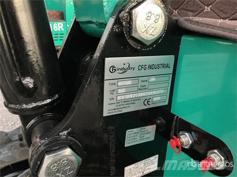 CFG KV16R Mini Excavator (Unused) Mini kotrók < 7t