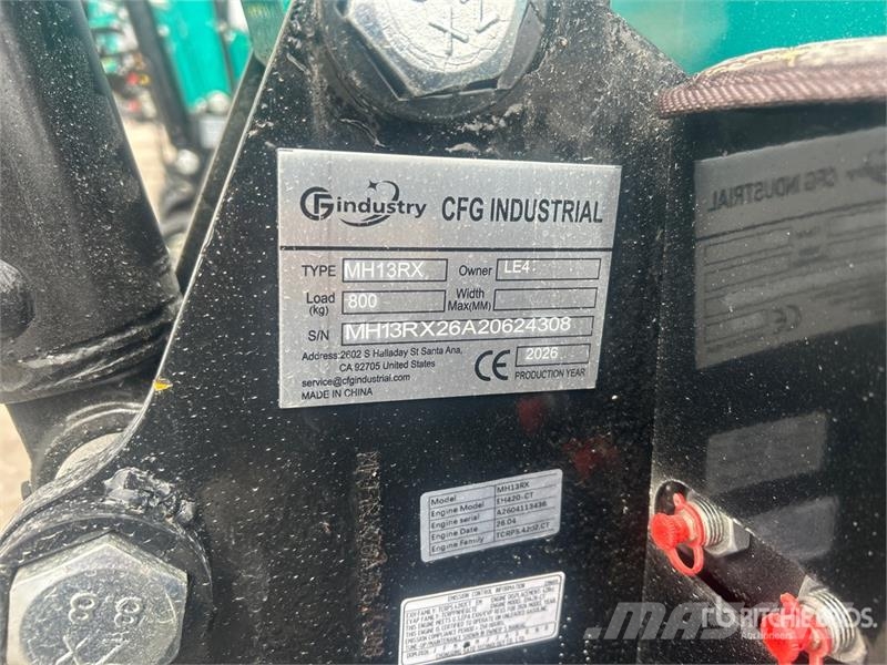CFG MH13RX Mini Excavator (Unused) Мини-экскаваторы