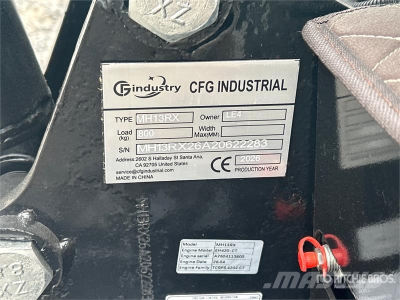 CFG MH13RX Mini Excavator (Unused) Mini excavators < 7t (Mini diggers)