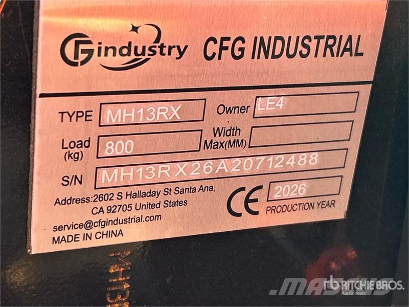 CFG MH13RX Mini Excavator (Unused) Мини-экскаваторы